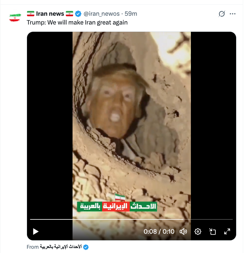 donald trump iran yaniti