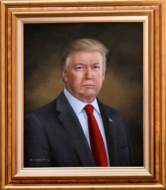 trump kendisine benzemeyen tabloyu gorunce sinirlendi
