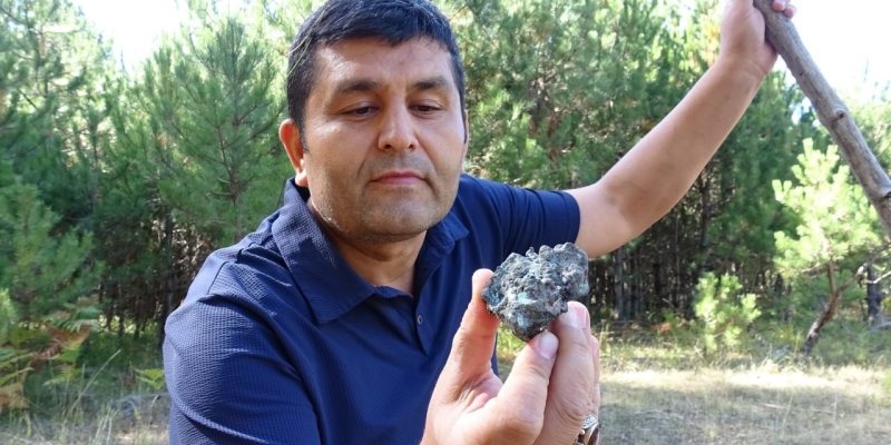 Mantar toplarken göktaşı buldu