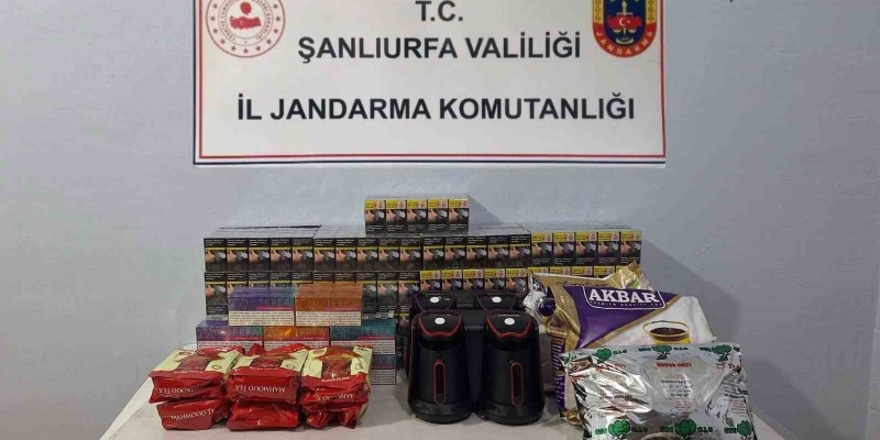Şanlıurfa’da bin 130 paket gümrük kaçağı sigara ele geçirildi