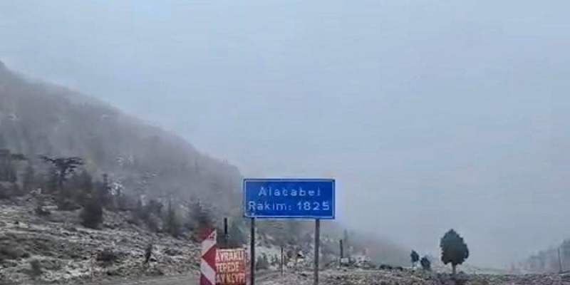 Alacabel’e yılın ilk karı yağdı