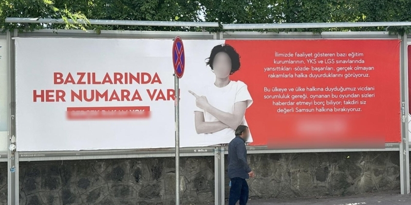 Özel kurslardan billboardlu "başarı" tartışması: "Halkı kandırıyorlar"