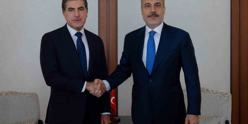 Bakan Fidan, IKBY Başkanı Barzani ile görüştü