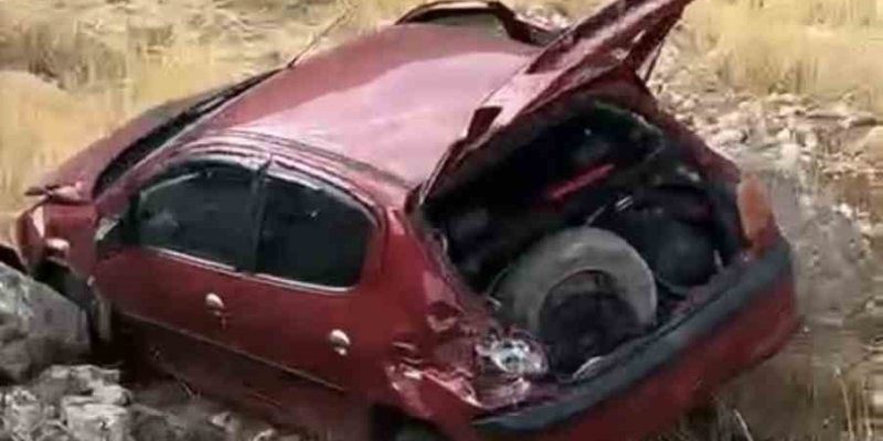 Mardin’de otomobil şarampole devrildi: 1 yaralı