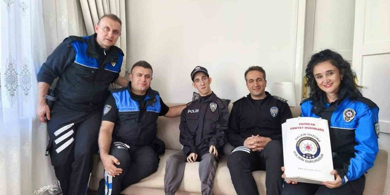 Samet’in polis üniforması giyme hayali gerçek oldu