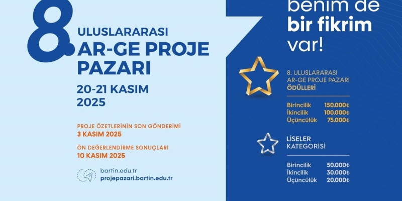 BARÜ 8. Uluslararası Ar-Ge Proje Pazarı başvuruları başladı