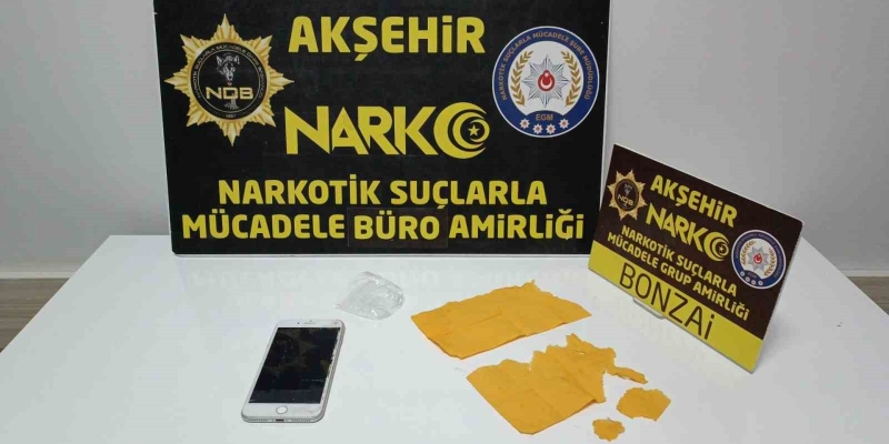 Akşehir’de uyuşturucu operasyonu: 2 tutuklama
