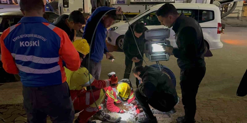 Konya Büyükşehir ekiplerinden köpek kurtarma operasyonu