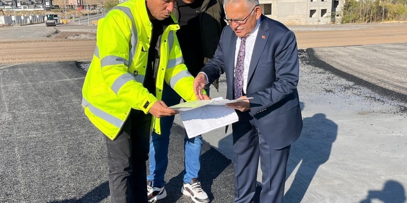 Büyükkılıç’tan sona gelinen dev ulaşım yatırımına yerinde takip
