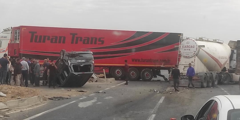 Mardin’de zincirleme trafik kazası: 3 yaralı
