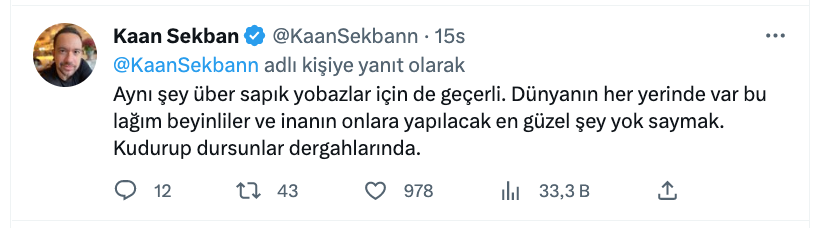 kaan sekban dan fis fis ismail ve tugce kazaz tepkisi